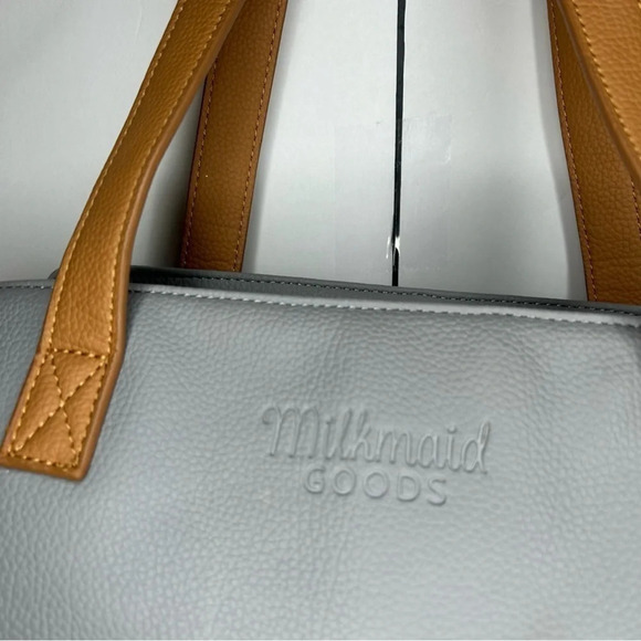 Milkmaid Goods Gray Diaper Bag Tote w/ Changing Pad – Baby Bag OS - Picture 2 of 14
